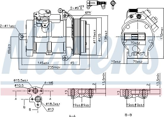 Nissens 89606 - Compressor, air conditioning parts5.com