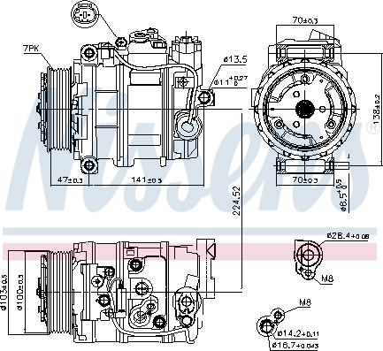 Nissens 89090 - Компресор, климатизация www.parts5.com