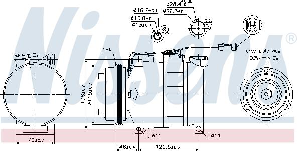 Nissens 89045 - Kompresor, klima-uređaj www.parts5.com