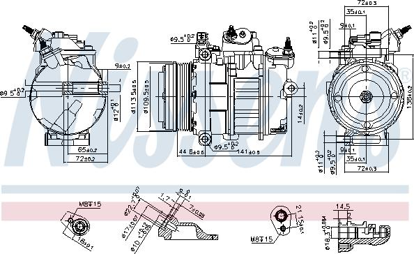 Nissens 890419 - Compresor, climatizare www.parts5.com