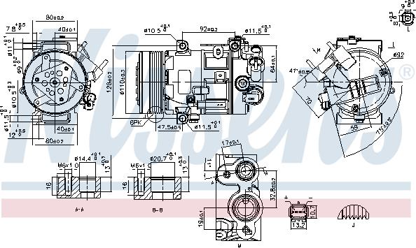 Nissens 890420 - Compresseur, climatisation www.parts5.com