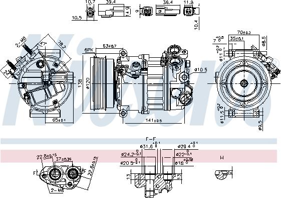 Nissens 890593 - Συμπιεστής, συστ. κλιματισμού www.parts5.com