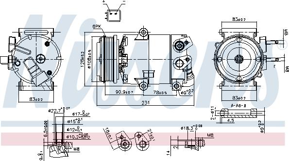 Nissens 890588 - Компрессор кондиционера www.parts5.com