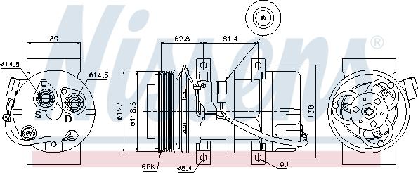 Nissens 89069 - Kompressor,kliimaseade www.parts5.com