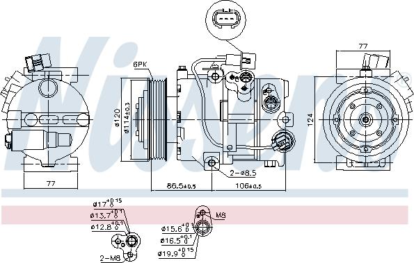 Nissens 890642 - Compresor, aire acondicionado www.parts5.com