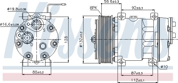 Nissens 89065 - Συμπιεστής, συστ. κλιματισμού www.parts5.com