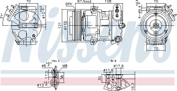 Nissens 890663 - Kompresör, klima sistemi www.parts5.com