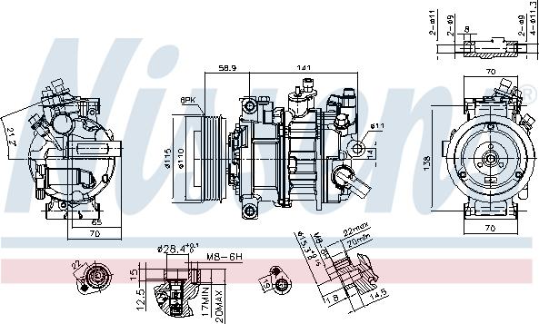 Nissens 890602 - Kompresor, klimatizace www.parts5.com