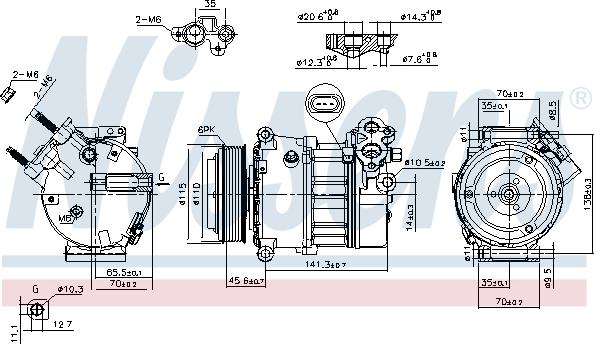 Nissens 890617 - Compressor, air conditioning www.parts5.com