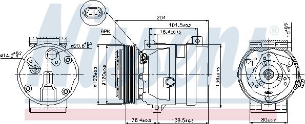 Nissens 89063 - Kompressori, ilmastointilaite www.parts5.com