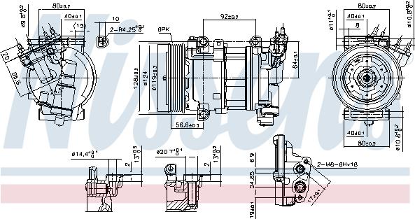 Nissens 890051 - Kompresör, klima sistemi www.parts5.com