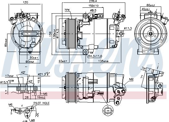 Nissens 890015 - Compresor, aire acondicionado www.parts5.com