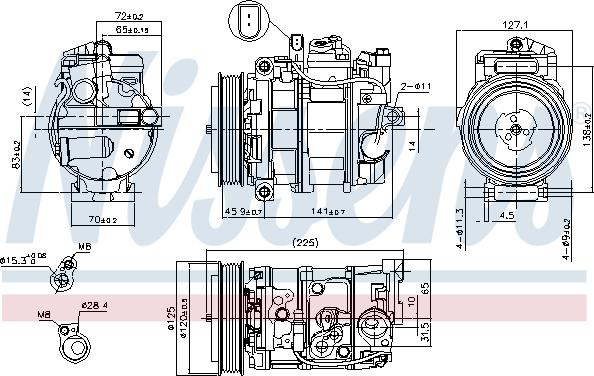 Nissens 890191 - Kompresor, klima-uređaj www.parts5.com