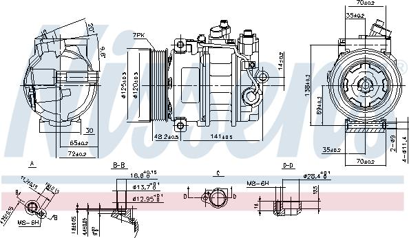 Nissens 890140 - Compressor, air conditioning www.parts5.com