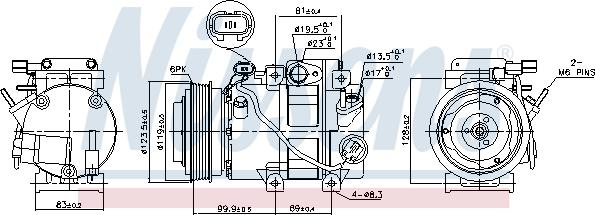 Nissens 890151 - Compressor, air conditioning www.parts5.com