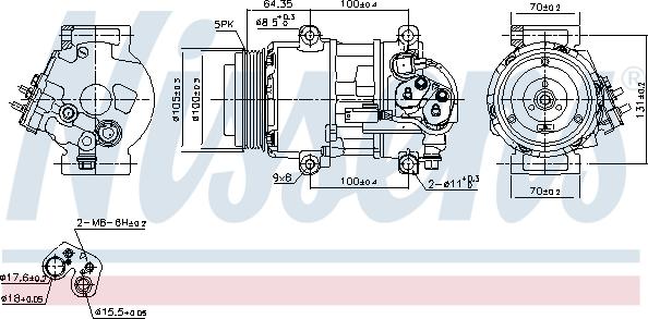 Nissens 89089 - Kompresor, klimatizace www.parts5.com