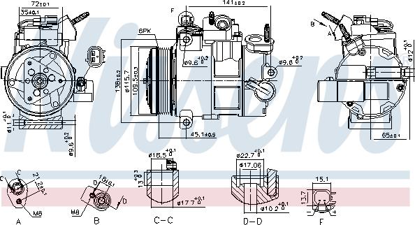 Nissens 890800 - Compressor, air conditioning www.parts5.com