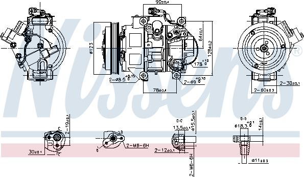 Nissens 890872 - Kompresor, klimtatska naprava www.parts5.com