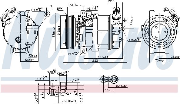 Nissens 890354 - Compressor, air conditioning www.parts5.com