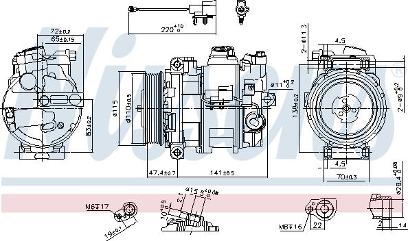 Nissens 890306 - Kompresor, klimatizace www.parts5.com