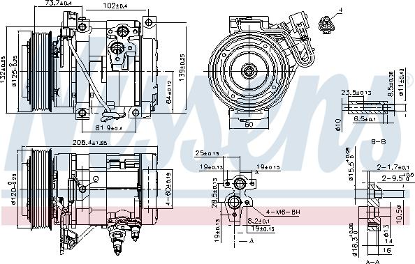 Nissens 890332 - Συμπιεστής, συστ. κλιματισμού www.parts5.com