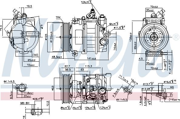 Nissens 890322 - Kompresor, klimatyzacja www.parts5.com