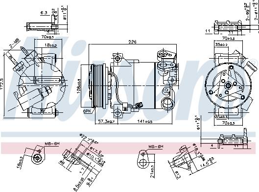 Nissens 890215 - Kompresor klimatizácie www.parts5.com