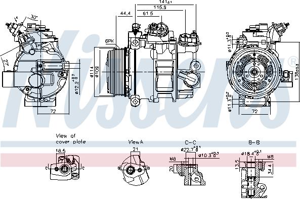 Nissens 890793 - Compresor, climatizare www.parts5.com