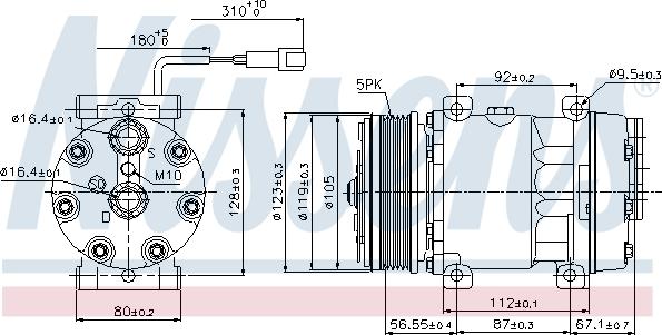 Nissens 89079 - Kompresor, klimatyzacja www.parts5.com