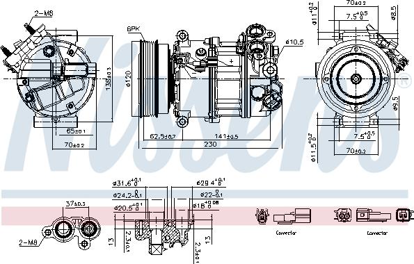 Nissens 891004 - Compressor, air conditioning www.parts5.com