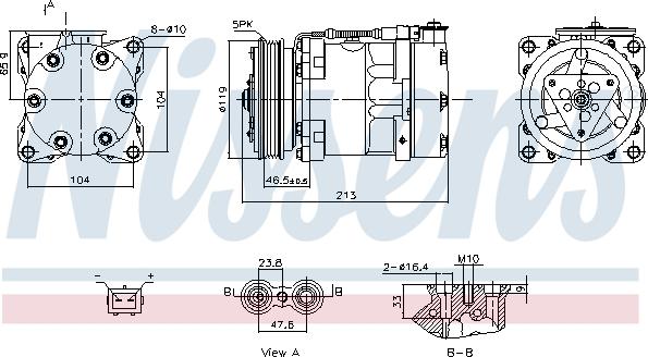 Nissens 891039 - Compressor, air conditioning www.parts5.com