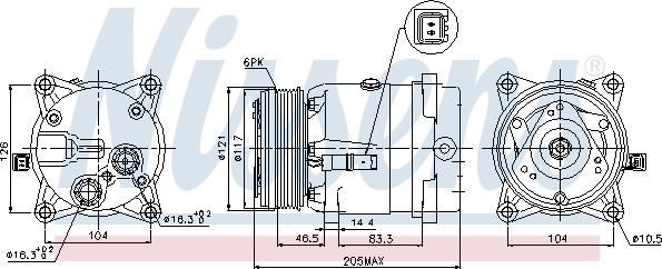 Nissens 89122 - Compresseur, climatisation www.parts5.com