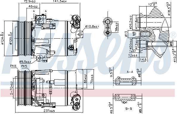 Nissens 89393 - Compressor, air conditioning www.parts5.com