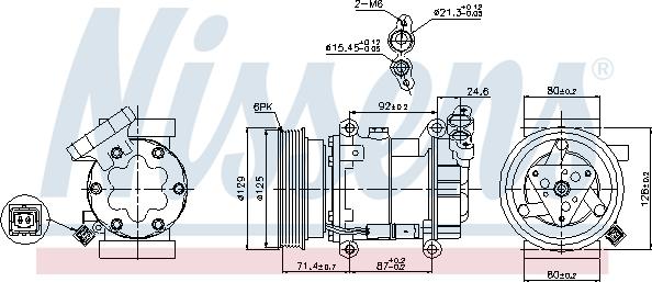 Nissens 89332 - Συμπιεστής, συστ. κλιματισμού www.parts5.com