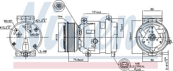 Nissens 89267 - Kompresor, klimatyzacja www.parts5.com