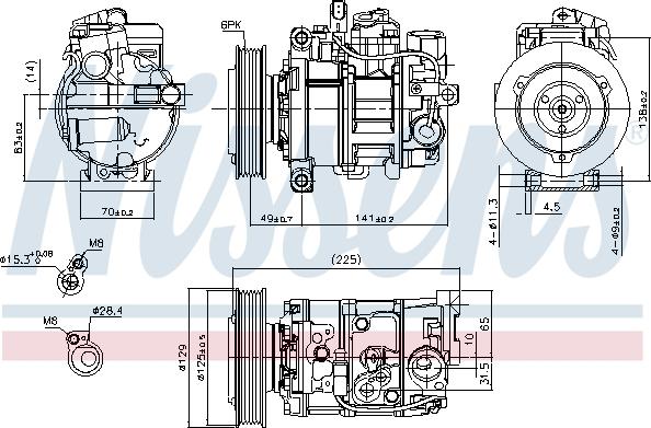 Nissens 89209 - Compressor, air conditioning www.parts5.com