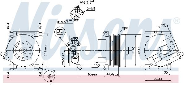 Nissens 89202 - Compresor, climatizare www.parts5.com