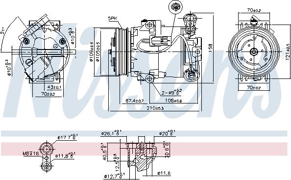 Nissens 89215 - Compresseur, climatisation www.parts5.com