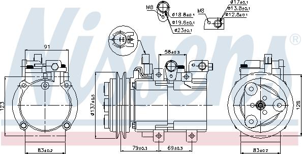 Nissens  89282 - Compressor, air conditioning parts5.com