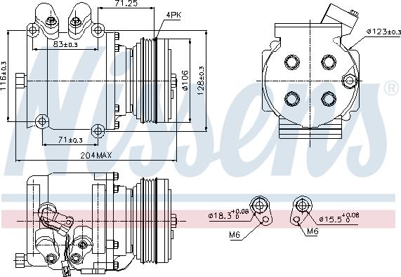 Nissens 89226 - Kompresor, klimatizace www.parts5.com