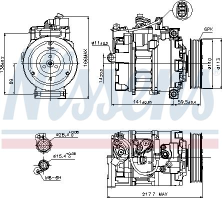 Nissens 89223 - Compresseur, climatisation www.parts5.com