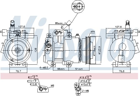 Nissens 89279 - Compressor, air conditioning www.parts5.com