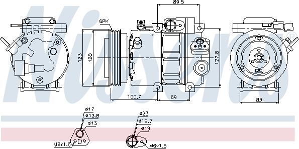 Nissens 89278 - Compressor, air conditioning www.parts5.com