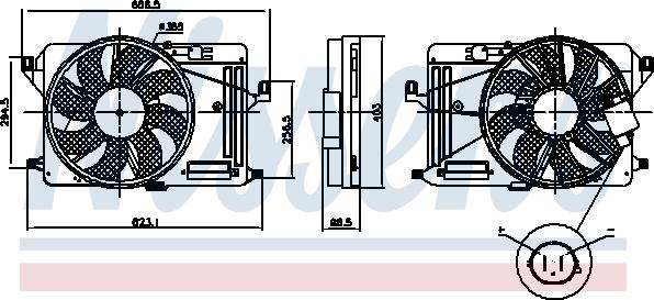 Nissens 85917 - Fan, radiator www.parts5.com