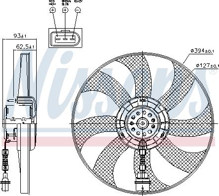 Nissens 85549 - Fan, motor soğutması www.parts5.com