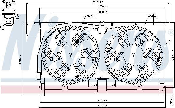 Nissens 85513 - Βεντιλατέρ, ψύξη κινητήρα www.parts5.com