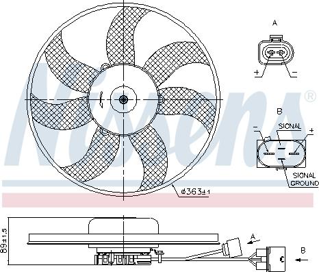 Nissens 85699 - Ventilator, radiator www.parts5.com