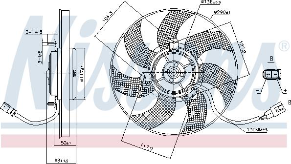 Nissens 85680 - Βεντιλατέρ, ψύξη κινητήρα www.parts5.com