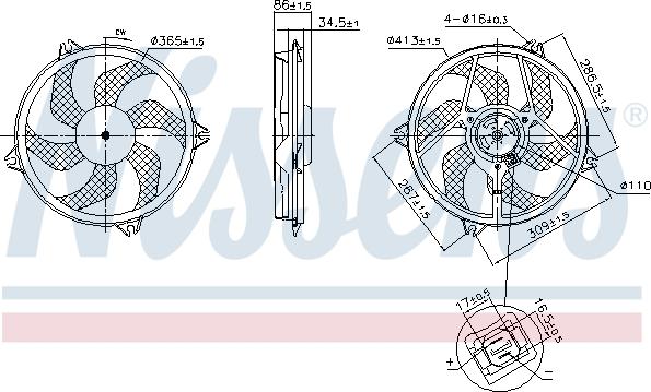 Nissens 850093 - Ventilaator,mootorijahutus www.parts5.com