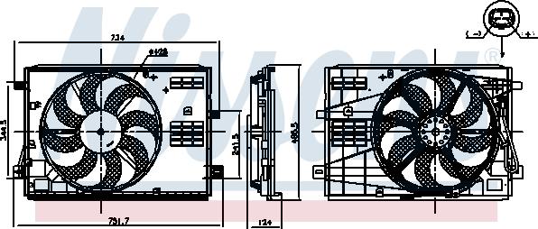 Nissens 850007 - Ventilator, hlađenje motora www.parts5.com